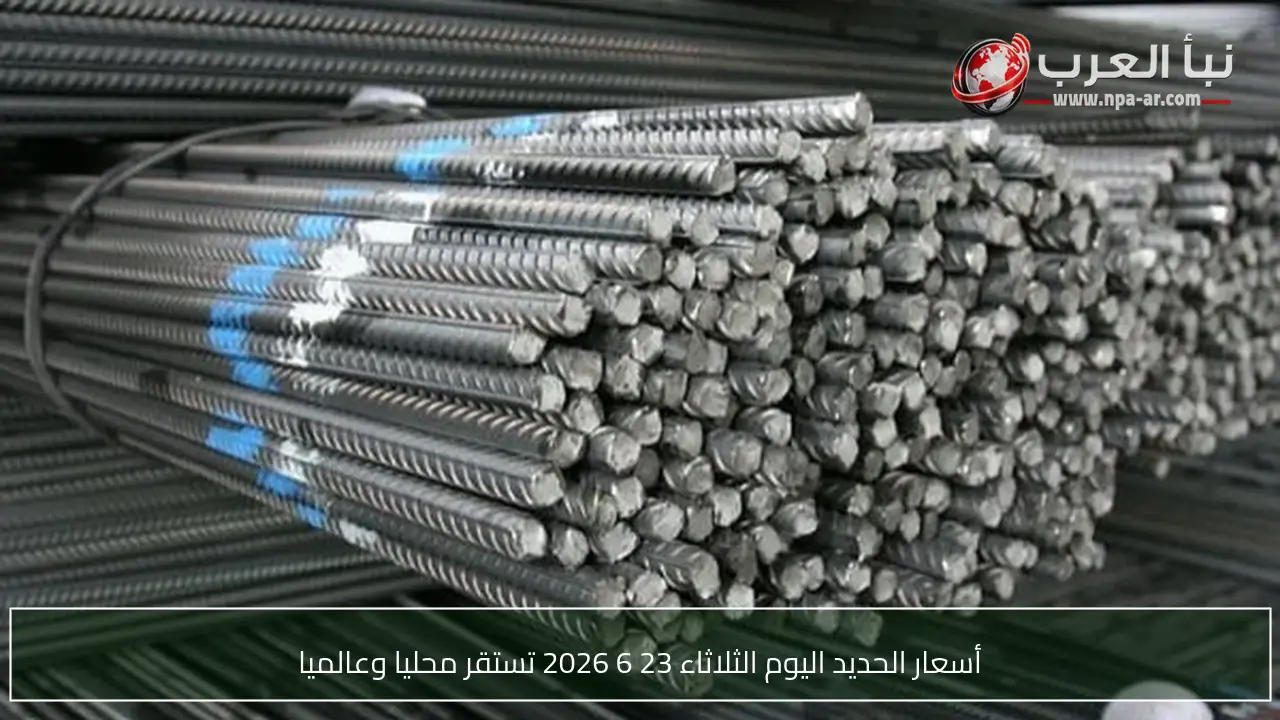أسعار الحديد اليوم الثلاثاء 23 6 2026 تستقر محليا وعالميا