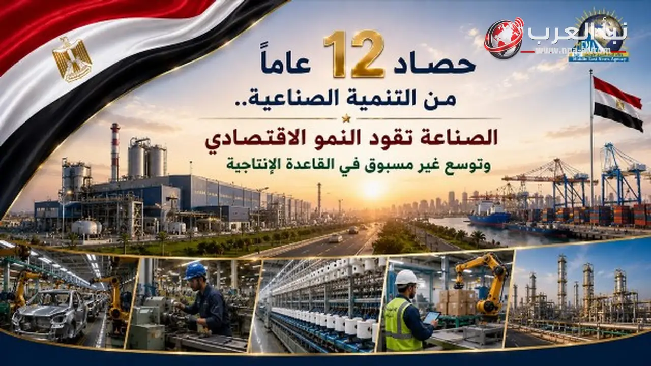الصناعة تقود النمو الاقتصادي.. ارتفاع الناتج الصناعي إلى نحو 2.4 تريليون جنيه خلال 2024 2025 وتوسعة القاعدة الإنتاجية