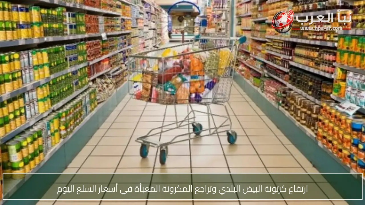 ارتفاع كرتونة البيض البلدي وتراجع المكرونة المعبأة في أسعار السلع اليوم