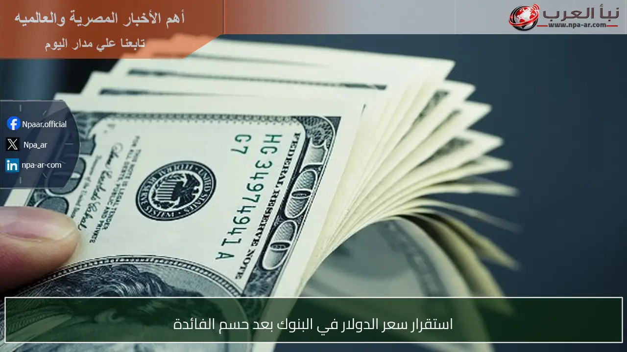 استقرار سعر الدولار في البنوك بعد حسم الفائدة