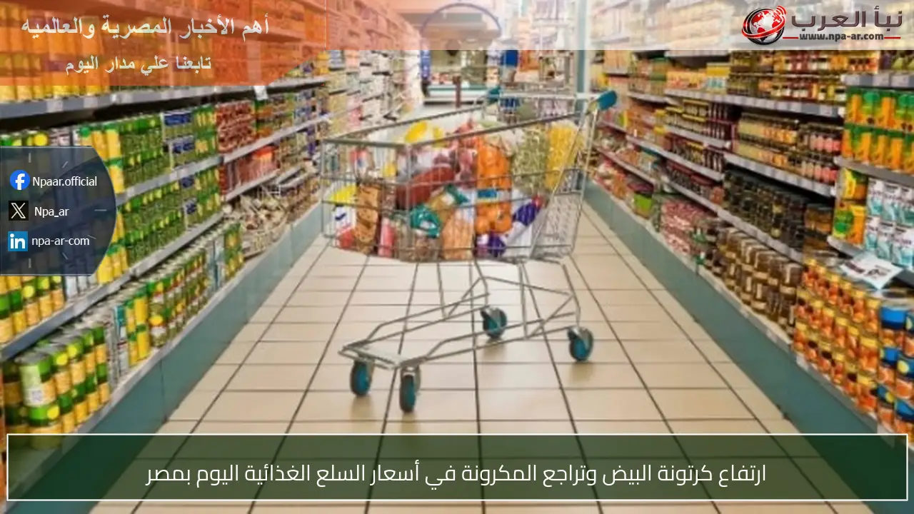 ارتفاع كرتونة البيض وتراجع المكرونة في أسعار السلع الغذائية اليوم بمصر