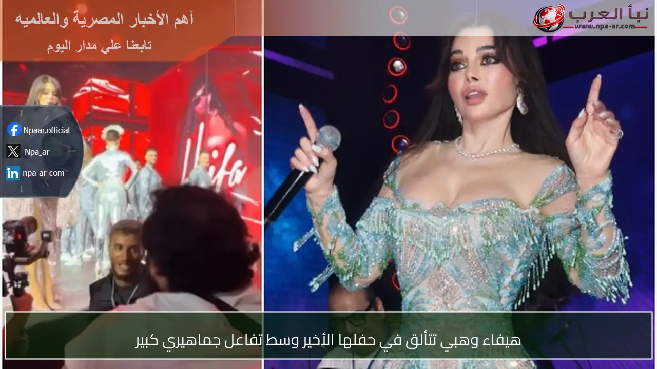 هيفاء وهبي تتألق في حفلها الأخير وسط تفاعل جماهيري كبير