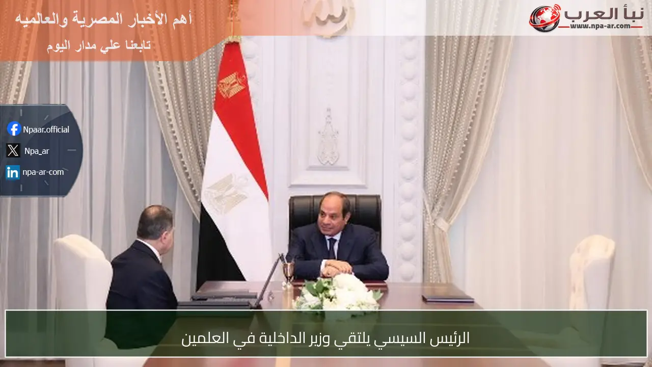 الرئيس السيسي يلتقي وزير الداخلية في العلمين