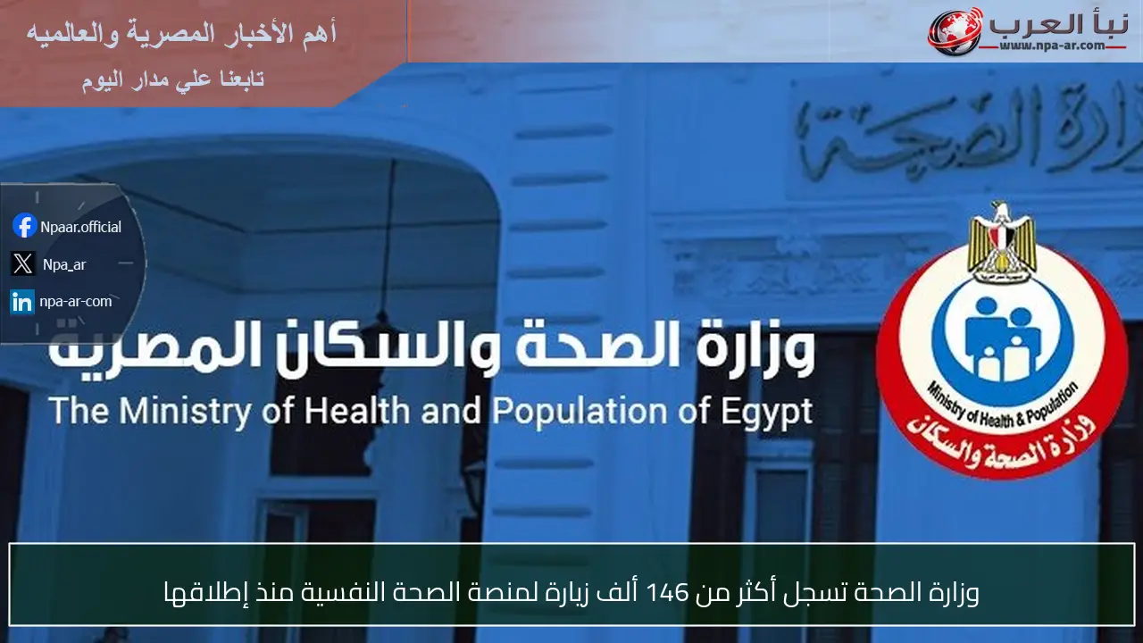 وزارة الصحة تسجل أكثر من 146 ألف زيارة لمنصة الصحة النفسية منذ إطلاقها