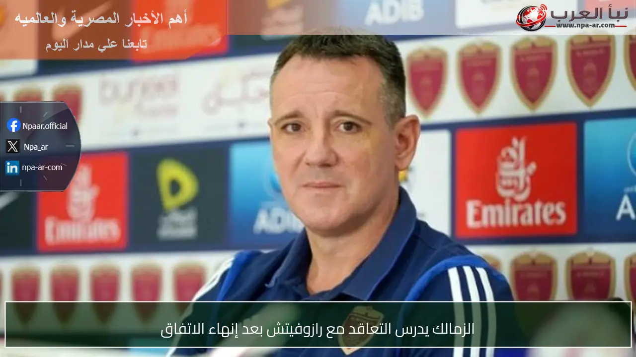 الزمالك يدرس التعاقد مع رازوفيتش بعد إنهاء الاتفاق