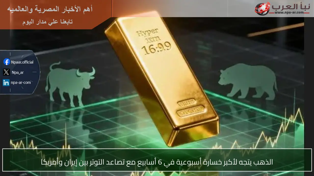 الذهب يتجه لأكبر خسارة أسبوعية في 6 أسابيع مع تصاعد التوتر بين إيران وأمريكا