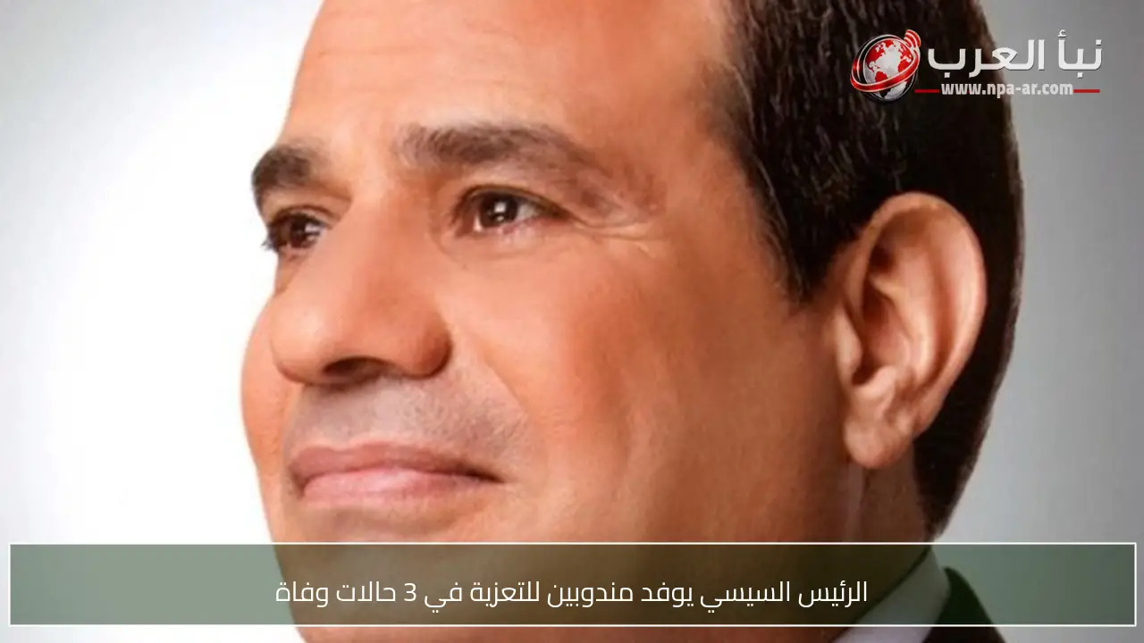 الرئيس السيسي يوفد مندوبين للتعزية في 3 حالات وفاة