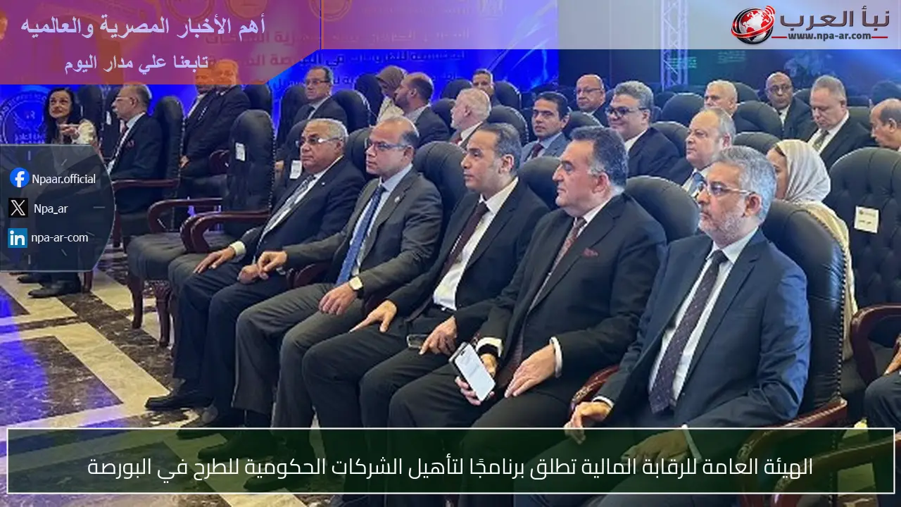 الهيئة العامة للرقابة المالية تطلق برنامجًا لتأهيل الشركات الحكومية للطرح في البورصة