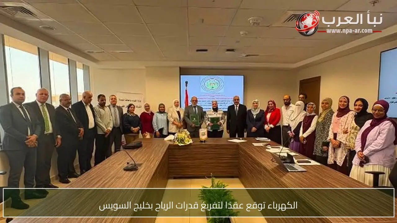 الكهرباء توقع عقدًا لتفريغ قدرات الرياح بخليج السويس