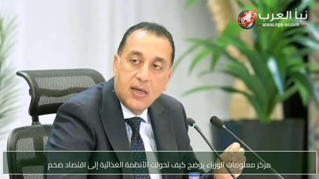 مركز معلومات الوزراء يوضح كيف تحولت الأنظمة الغذائية إلى اقتصاد ضخم