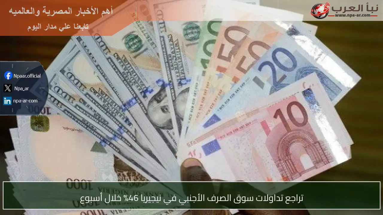 تراجع تداولات سوق الصرف الأجنبي في نيجيريا 46% خلال أسبوع