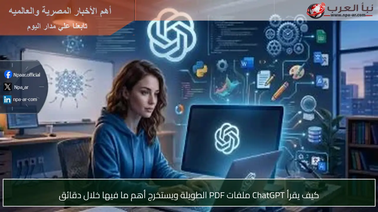 كيف يقرأ ChatGPT ملفات PDF الطويلة ويستخرج أهم ما فيها خلال دقائق