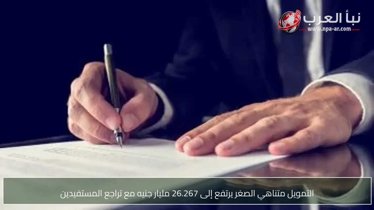 التمويل متناهي الصغر يرتفع إلى 26.267 مليار جنيه مع تراجع المستفيدين