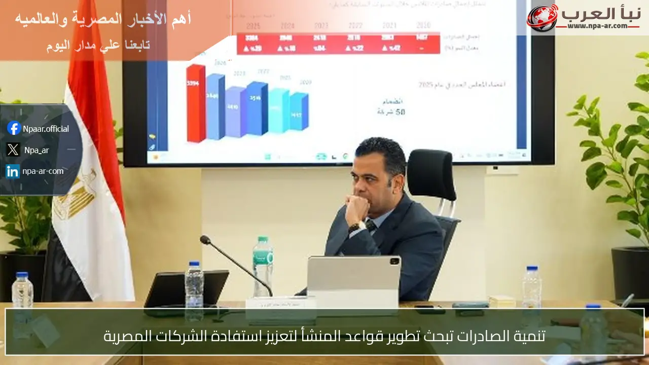 تنمية الصادرات تبحث تطوير قواعد المنشأ لتعزيز استفادة الشركات المصرية