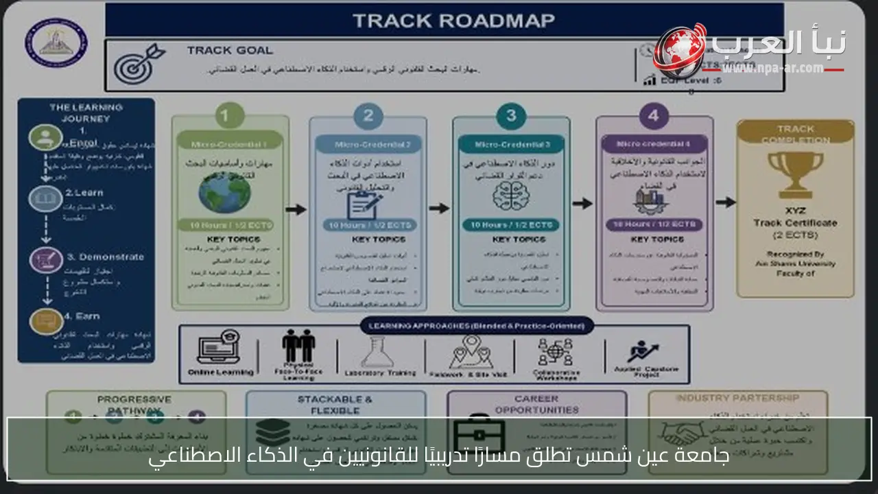 جامعة عين شمس تطلق مسارًا تدريبيًا للقانونيين في الذكاء الاصطناعي