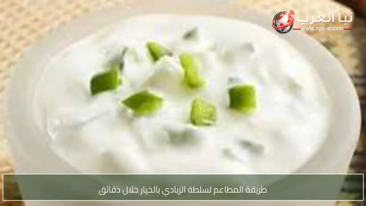 طريقة المطاعم لسلطة الزبادي بالخيار خلال دقائق