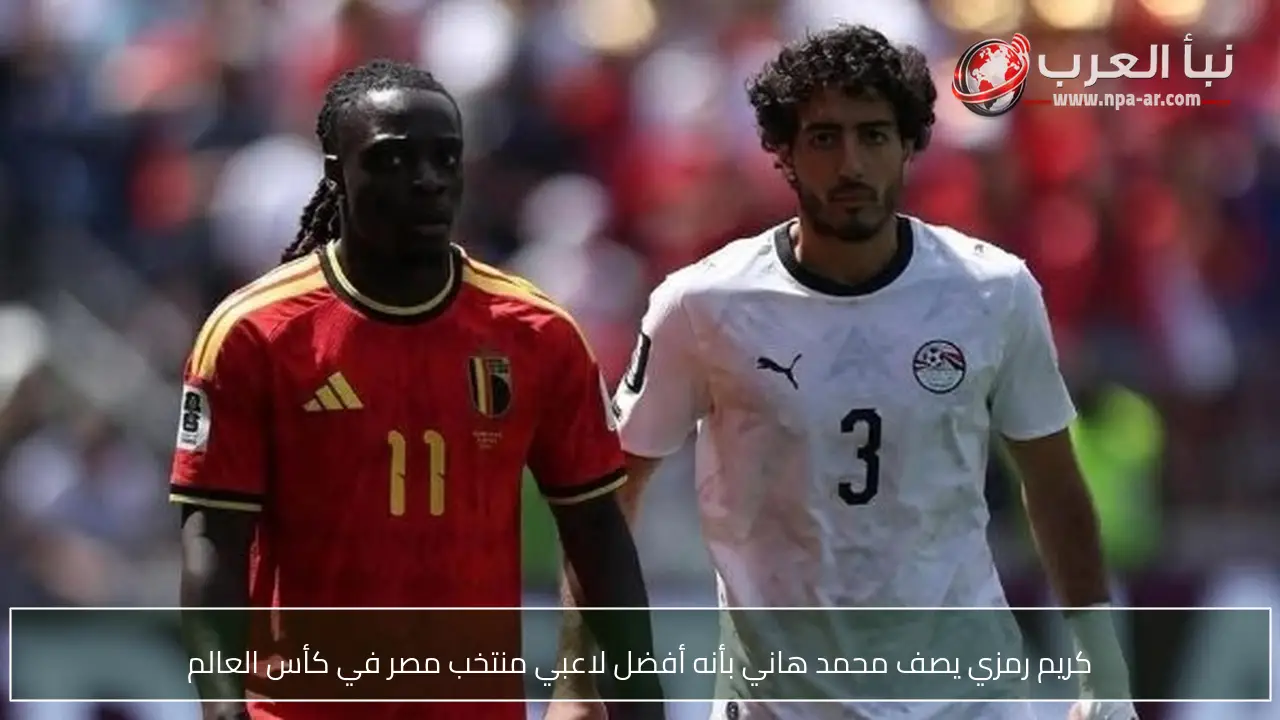 كريم رمزي يصف محمد هاني بأنه أفضل لاعبي منتخب مصر في كأس العالم