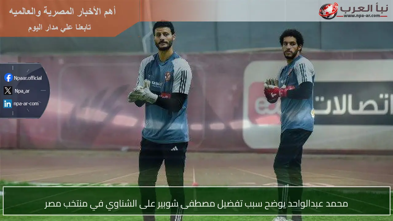 محمد عبدالواحد يوضح سبب تفضيل مصطفى شوبير على الشناوي في منتخب مصر