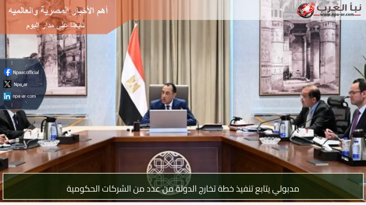 مدبولي يتابع تنفيذ خطة تخارج الدولة من عدد من الشركات الحكومية
