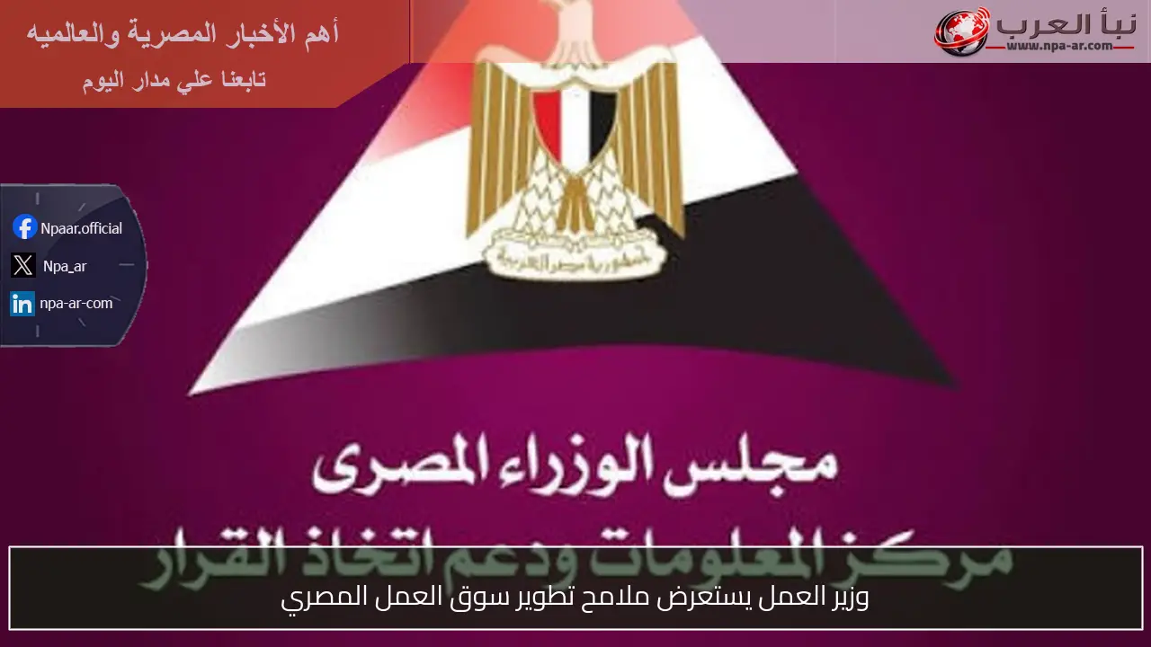 وزير العمل يستعرض ملامح تطوير سوق العمل المصري