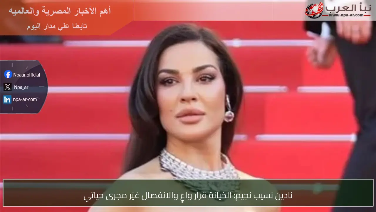نادين نسيب نجيم: الخيانة قرار واعٍ والانفصال غيّر مجرى حياتي