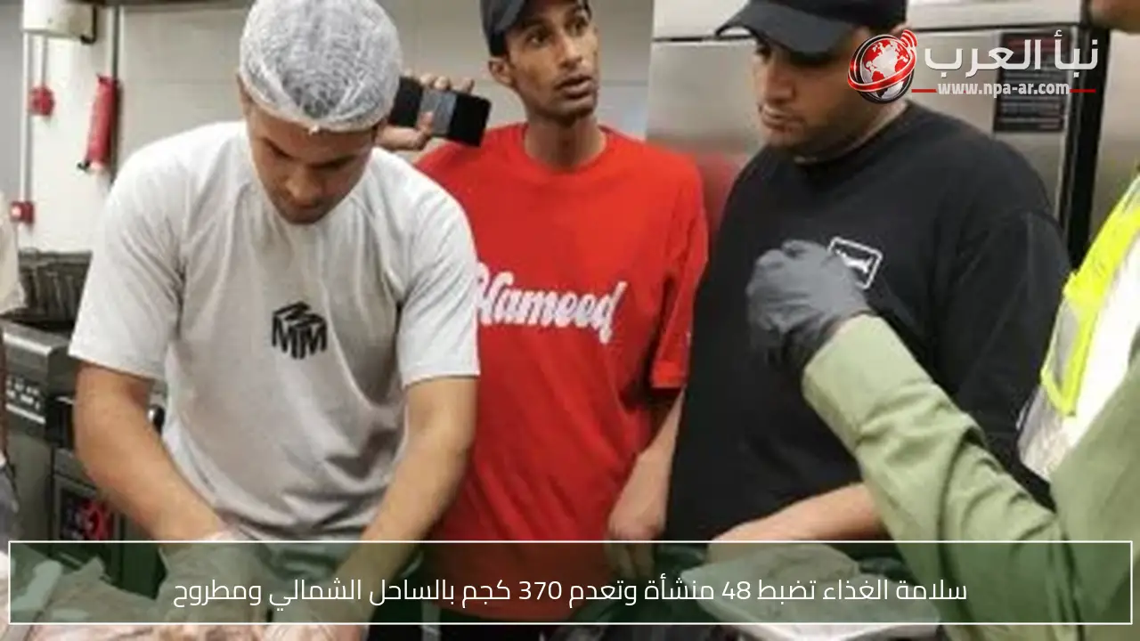 سلامة الغذاء تضبط 48 منشأة وتعدم 370 كجم بالساحل الشمالي ومطروح