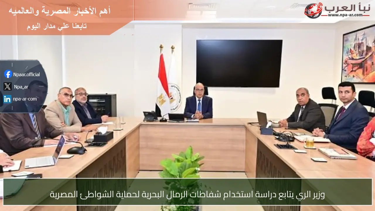 وزير الري يتابع دراسة استخدام شفاطات الرمال البحرية لحماية الشواطئ المصرية