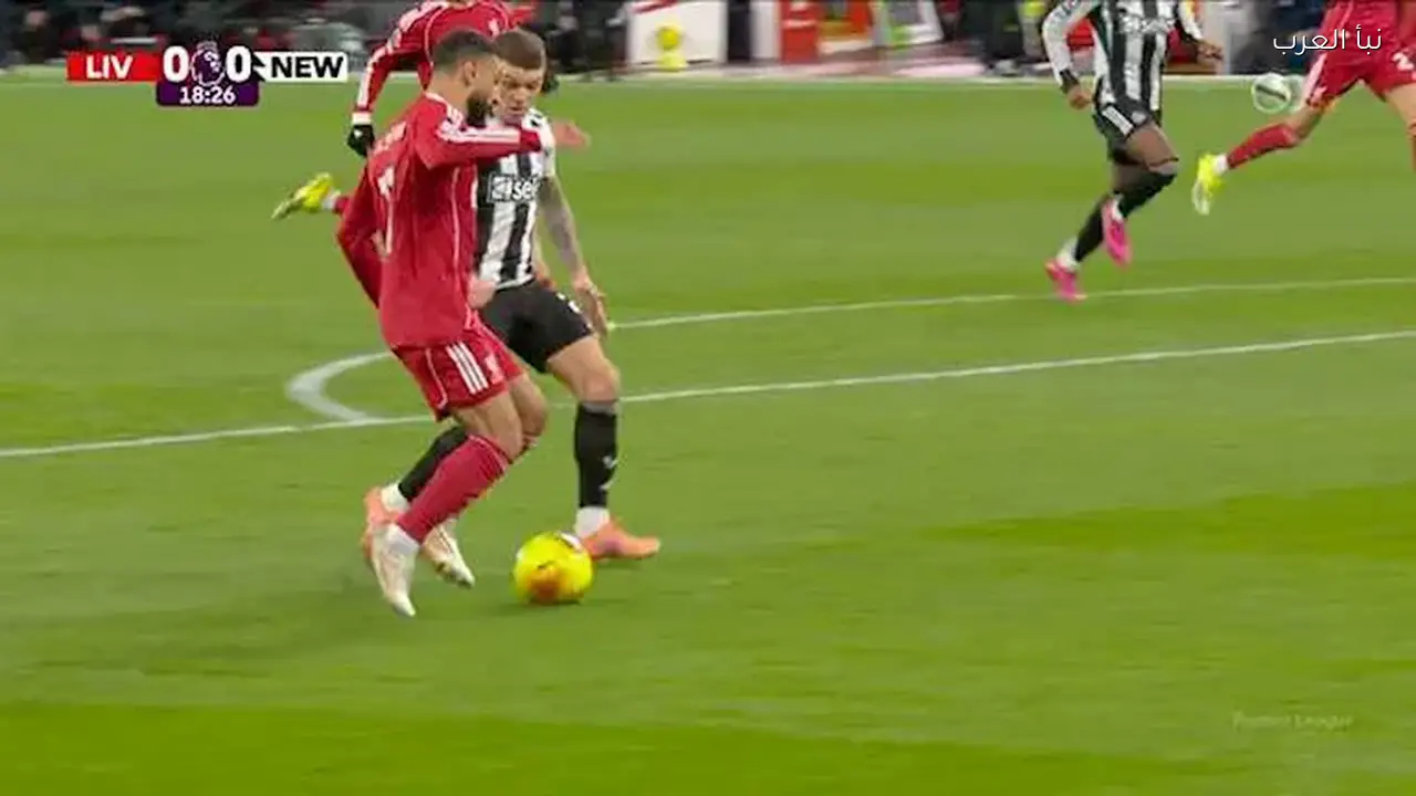 أهداف الشوط الأول لمباراة ليفربول ونيوكاسل في الدوري الإنجليزي