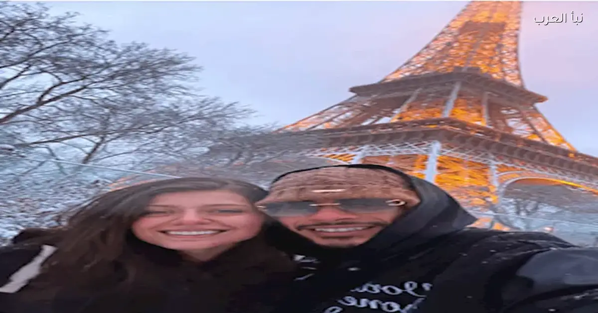 أول صورة لدونجا وزوجته خلال شهر العسل في فرنسا