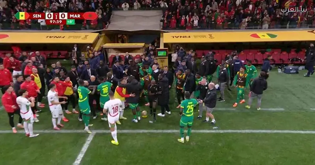 الاتحاد المغربي يتخذ إجراءات ضد منتخب السنغال بعد أحداث نهائي كأس إفريقيا