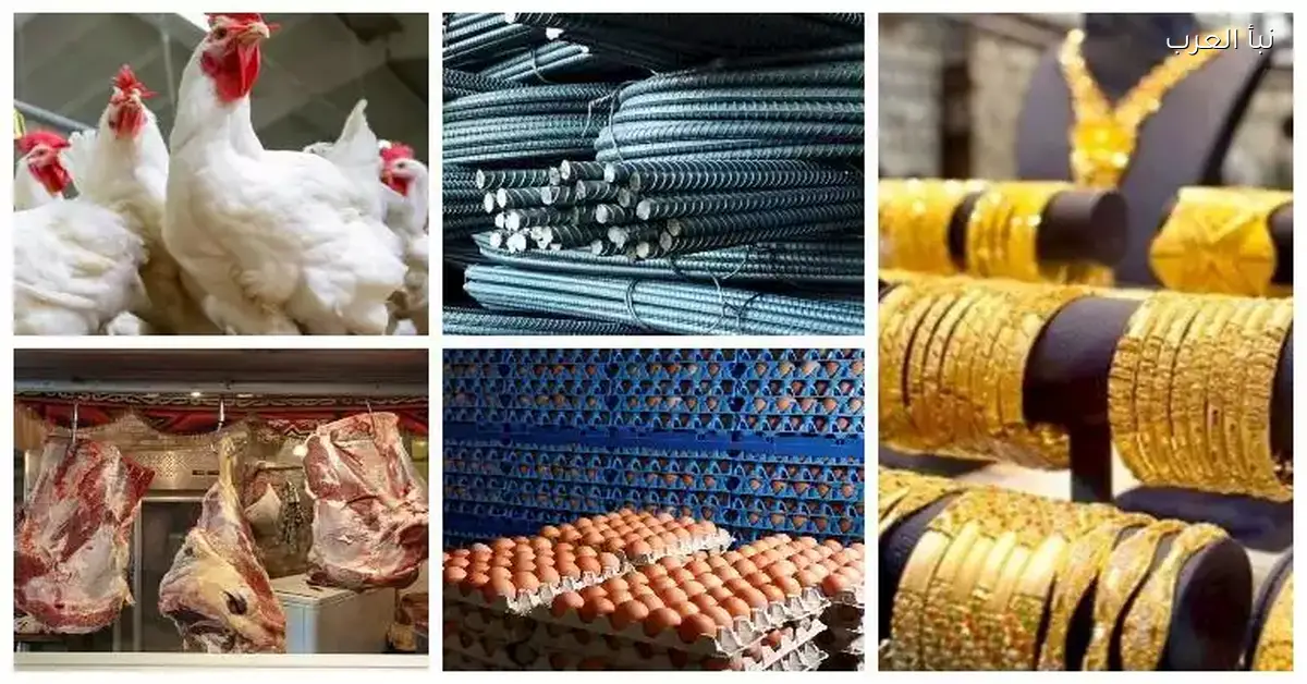 انخفاض أسعار الدواجن والحديد والطماطم واستقرار الذهب في السوق اليوم