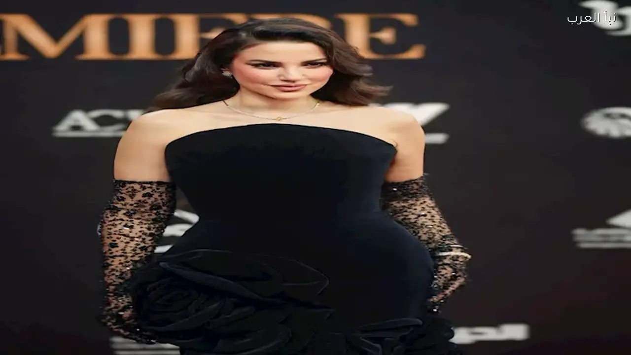 درة تتألق بفستان أسود في حفل إطلاق مسلسلات رمضان