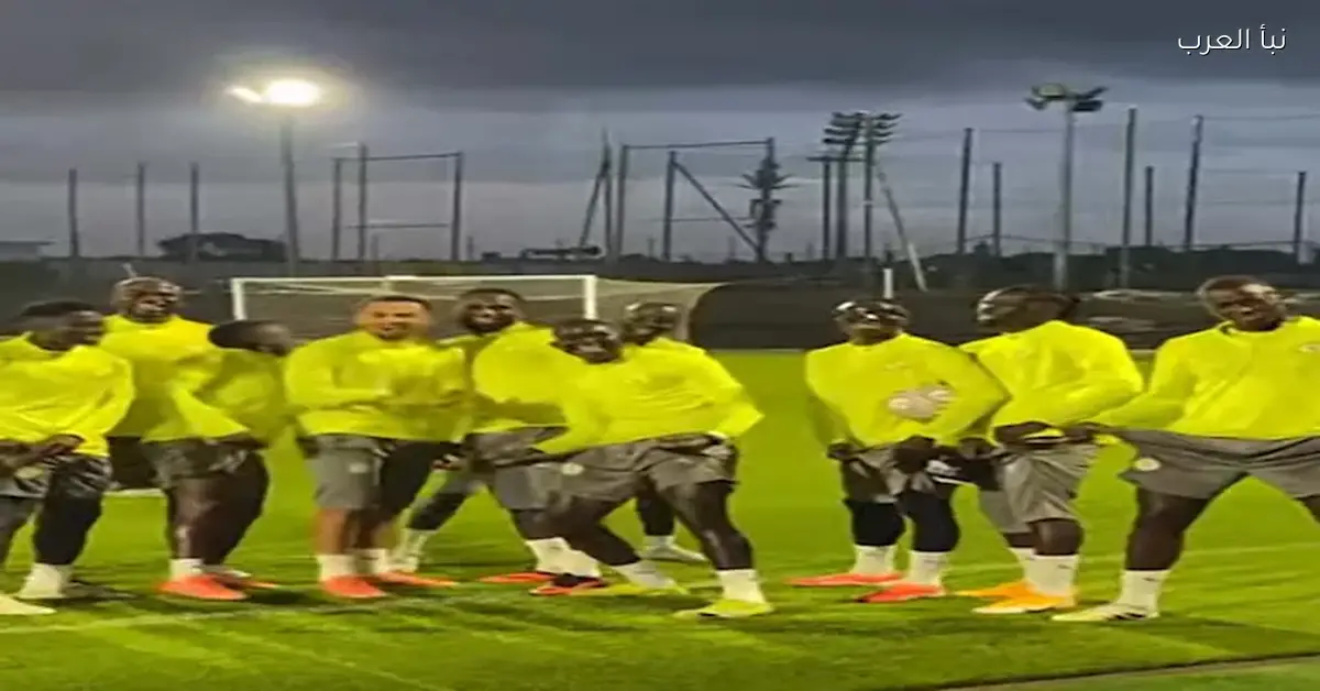 لاعبو منتخب السنغال يحتفلون بطريقة “الجيب” في مباراة ضد منتخب مصر