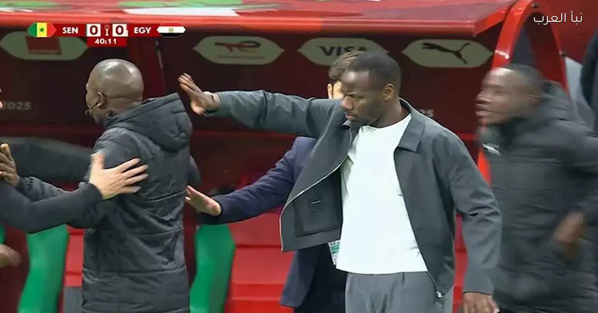 مشادة بين الجهاز الفني لمنتخب مصر والسنغال في 15 صورة