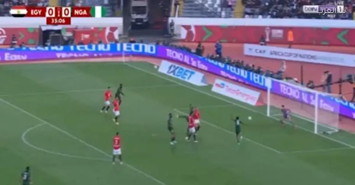 مصطفى شوبير يتألق في تصدي مذهل أمام منتخب نيجيريا