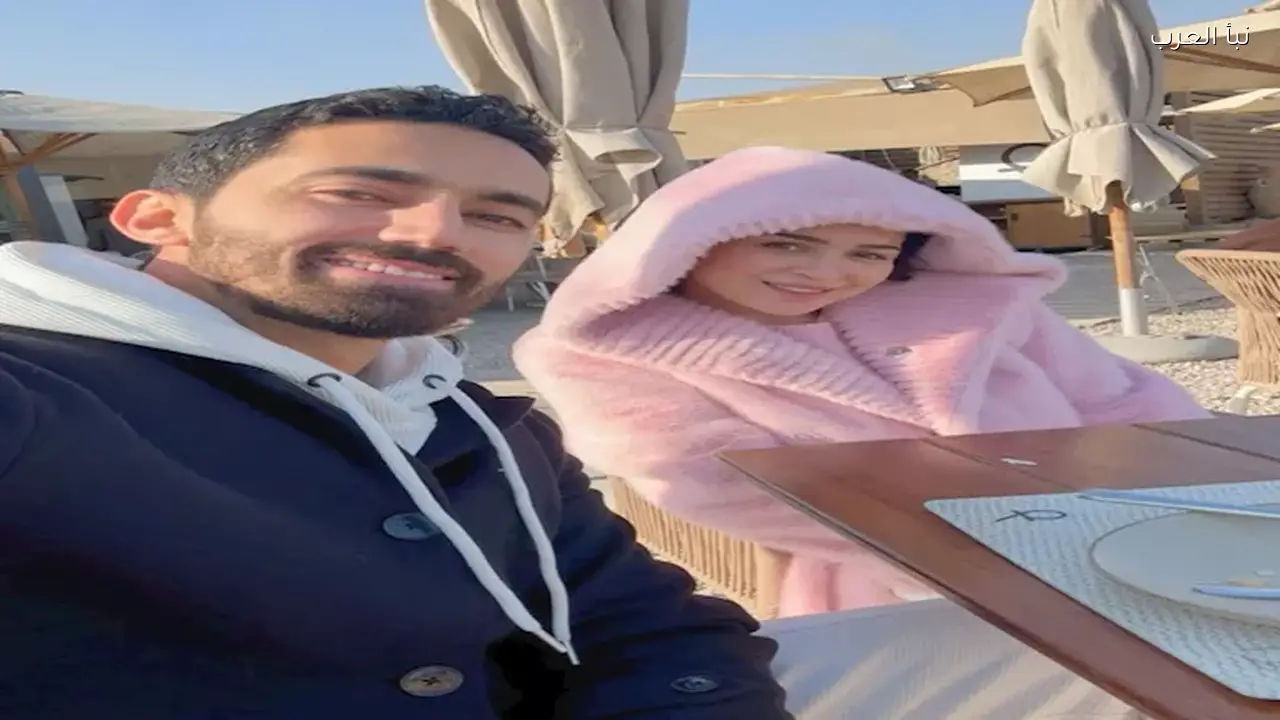 مي عز الدين تحتفل بعيد ميلاد زوجها برد مؤثر منه