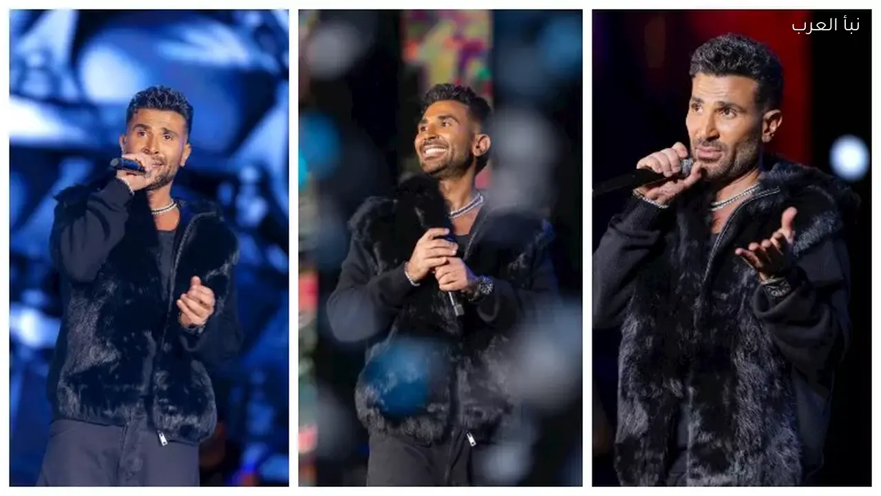 أحمد سعد يحتفل بنجاح حفل ختام مهرجان مدينتي الغنائي