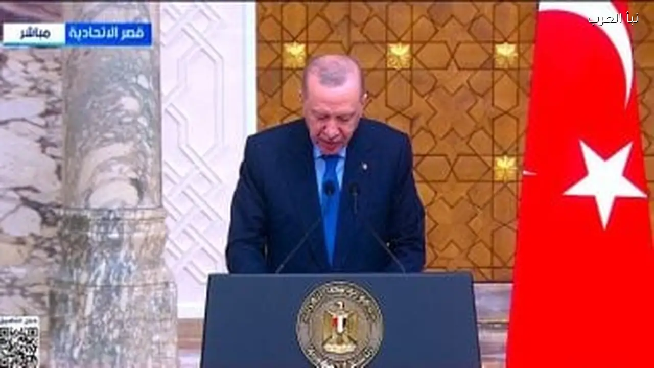 أردوغان: نرفض الهجمات الإسرائيلية على غزة وندعم إعادة الإعمار مع مصر
