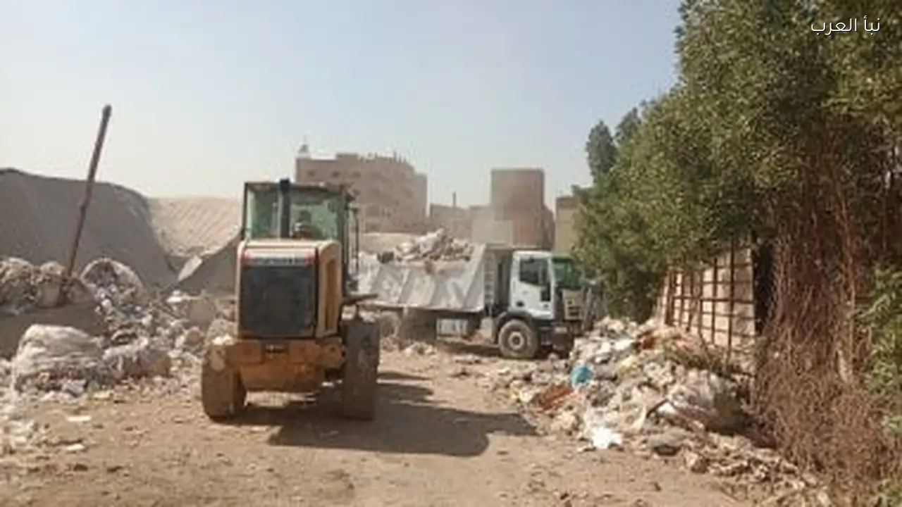حملة لمكافحة الحرق العشوائي لمخلفات في الجيزة