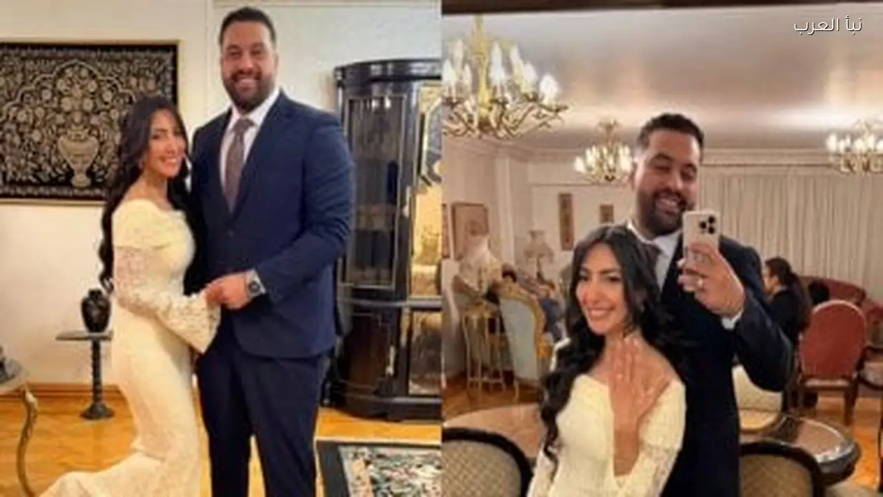 محمد علي حارس منتخب اليد يحتفل بخطوبته بعد الفوز بأمم أفريقيا