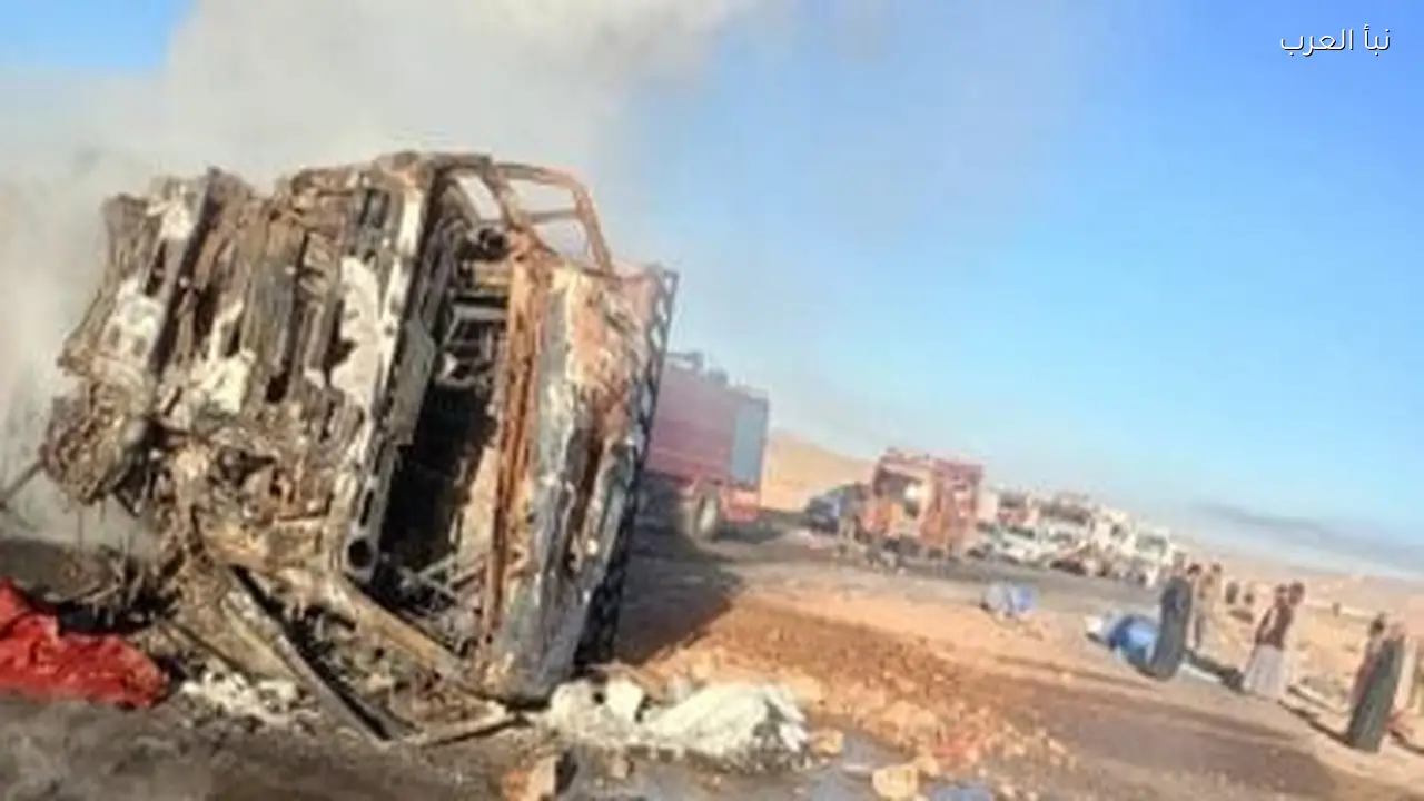 مصرع 4 وإصابة 4 في حادث تصادم سيارتين بإدفو مرسى علم