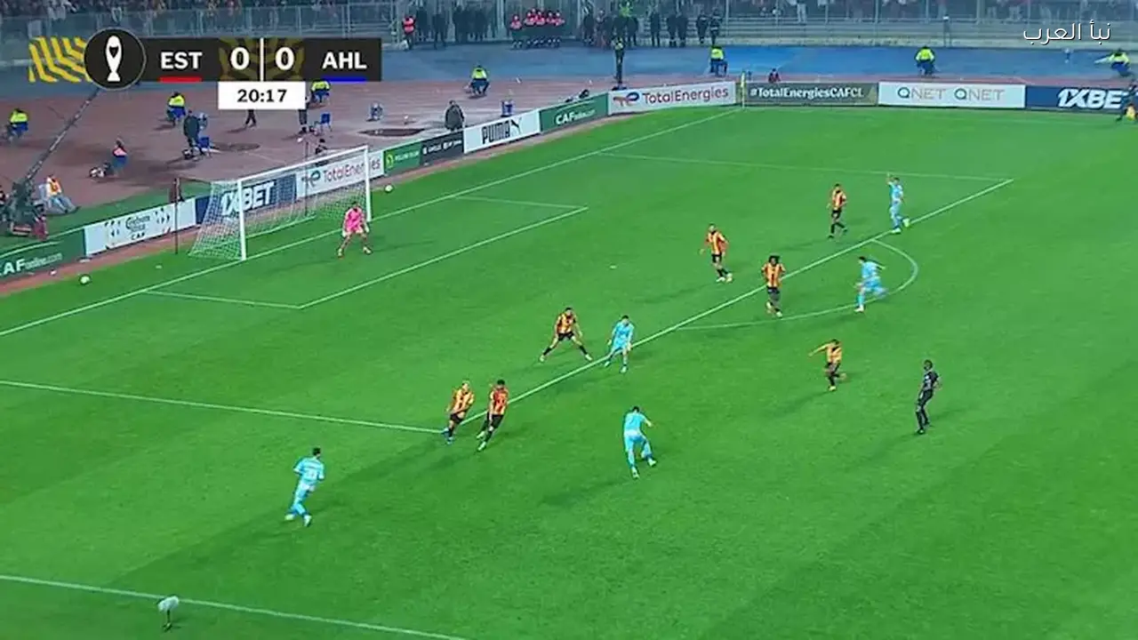 الترجي يتقدم بهدف على الأهلي في ربع نهائي دوري أبطال أفريقيا