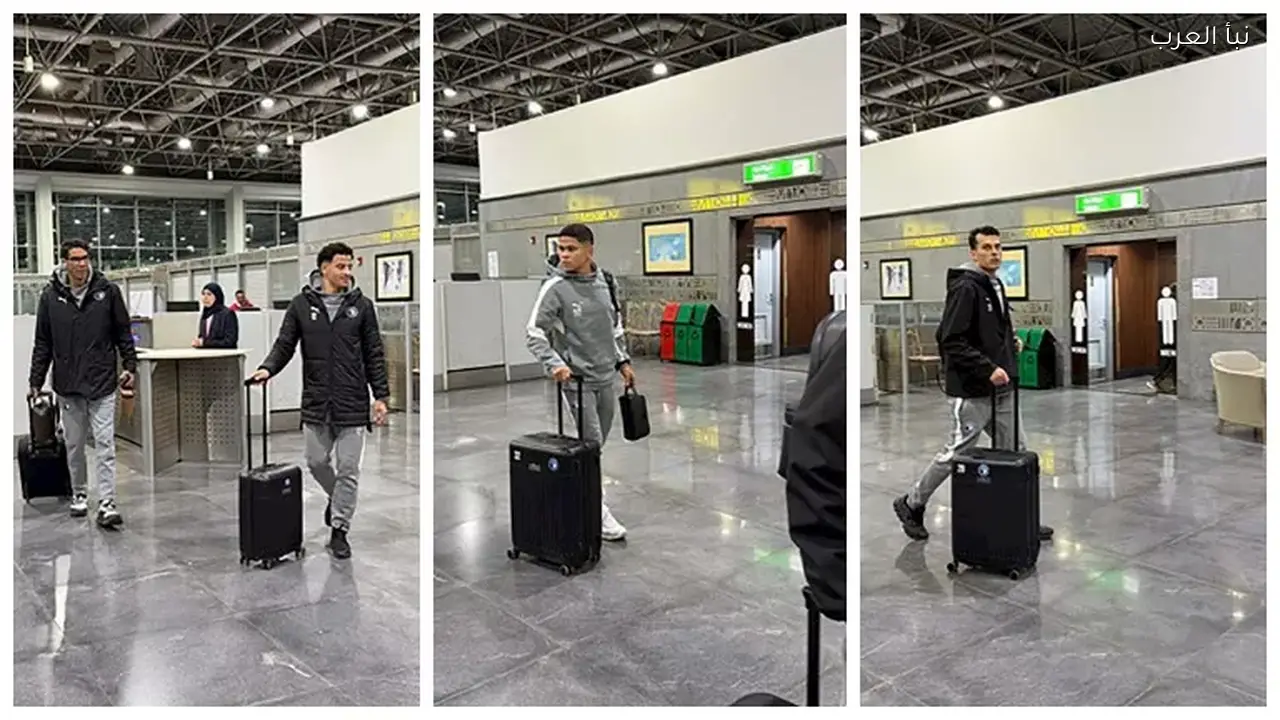 بعثة بيراميدز تغادر مطار القاهرة لمواجهة الجيش الملكي