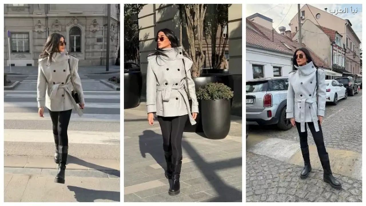 ريم سامي تتألق اليوم بإطلالة شتوية أنيقة في عرض جديد