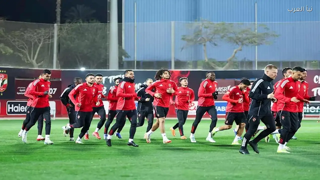 غرفة ملابس الأهلي قبل مواجهة الترجي بدوري الأبطال