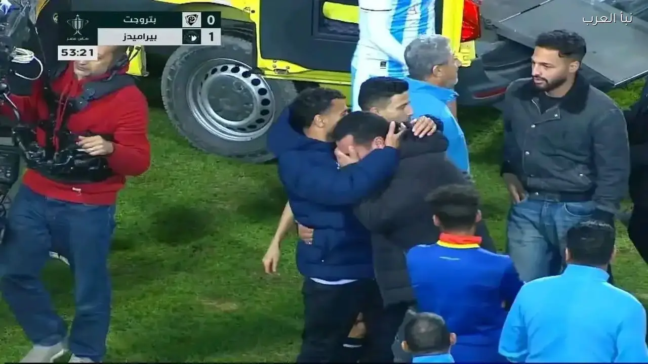 محمد حمدي يتعرض لحادث مروع في مباراة بيراميدز اليوم