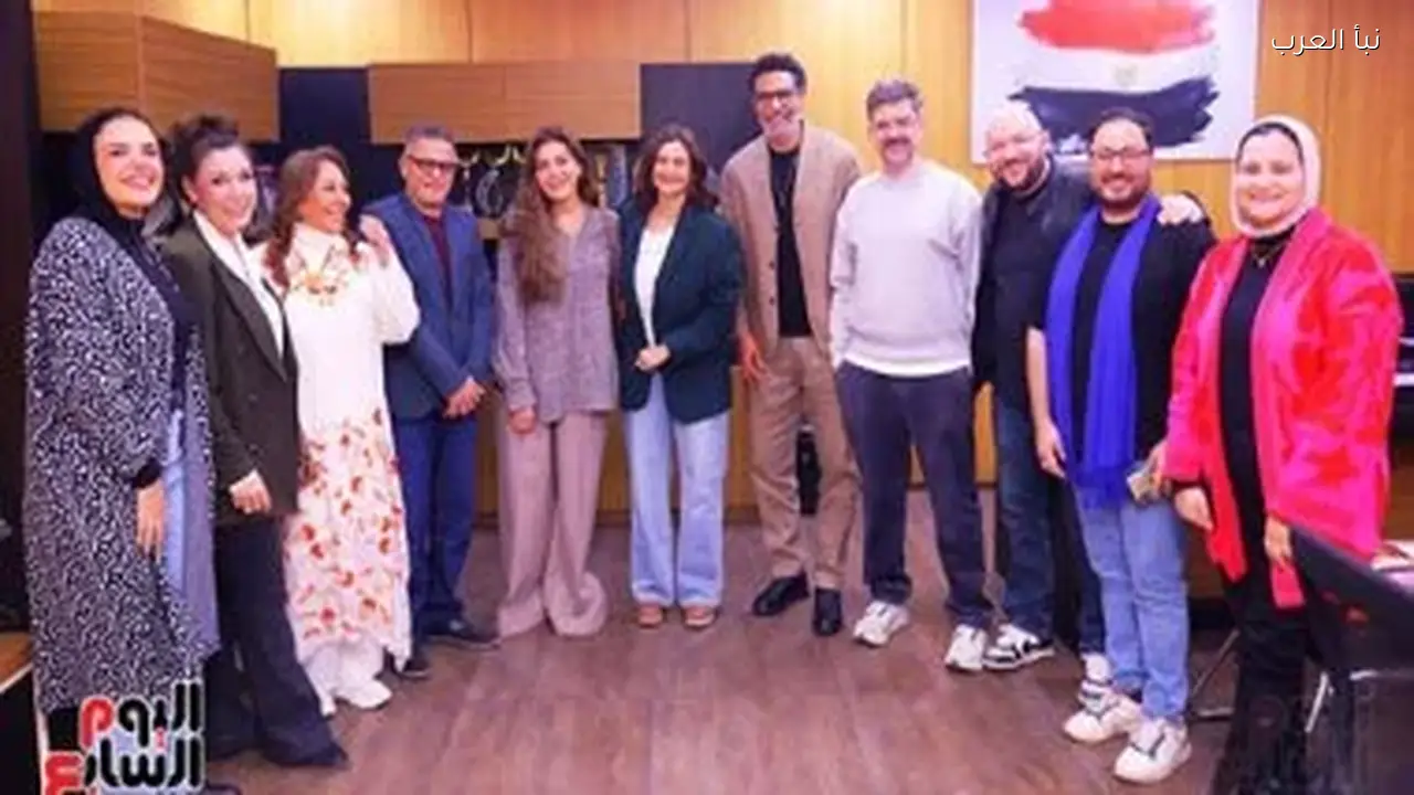 نجوم وصناع مسلسل توابع يزورون “نبأ العرب” قبل تكريمهم