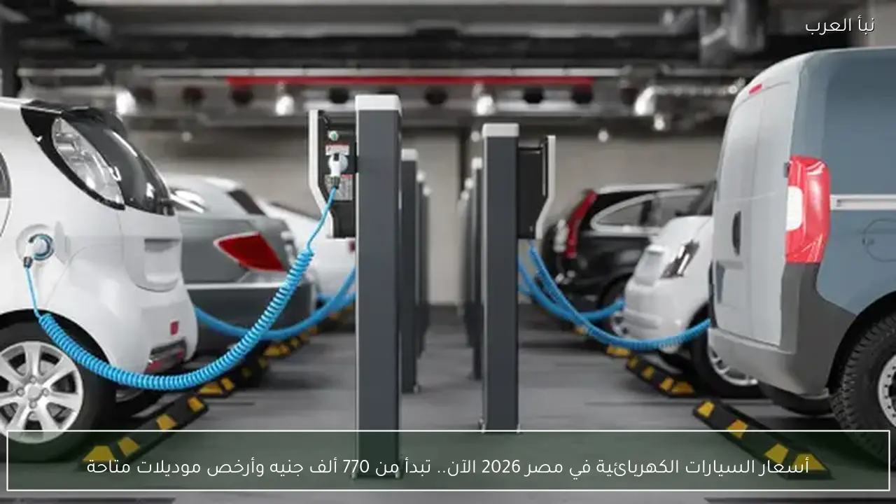 أسعار السيارات الكهربائية في مصر 2026 الآن.. تبدأ من 770 ألف جنيه وأرخص موديلات متاحة