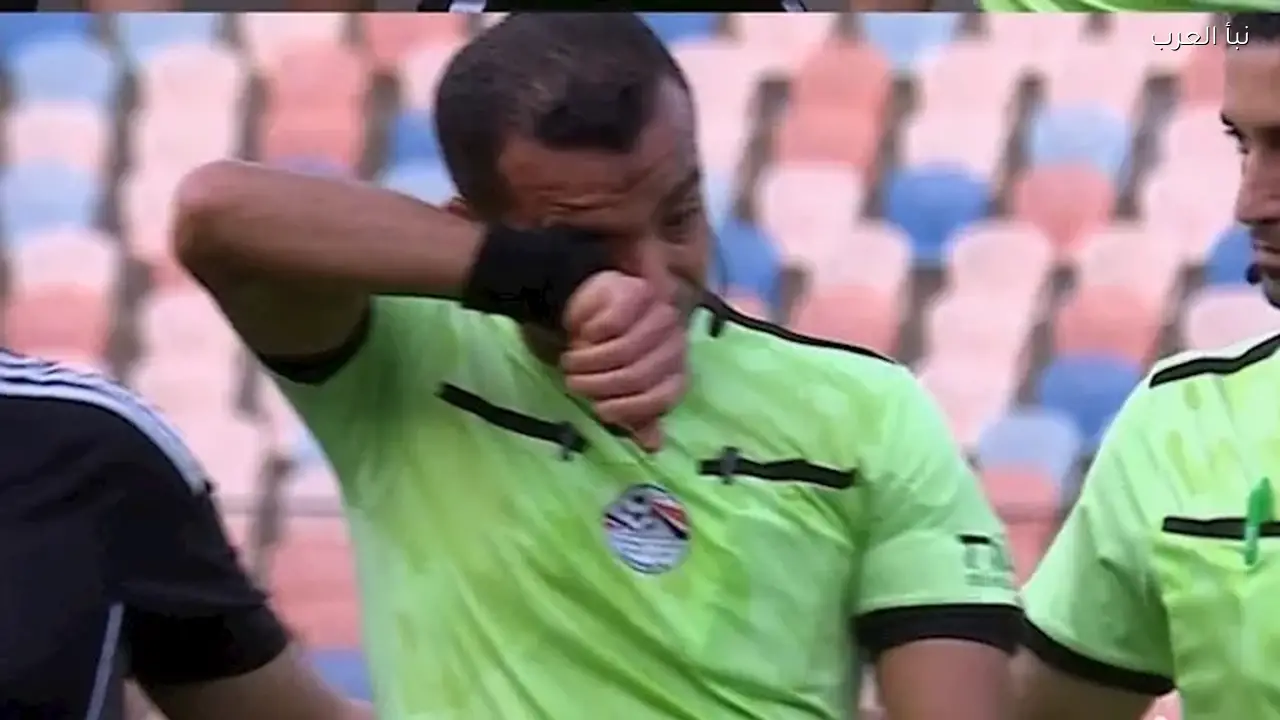 حكم مباراة مودرن سبورت والجونة يغادر الملعب باكياً بسبب إصابة