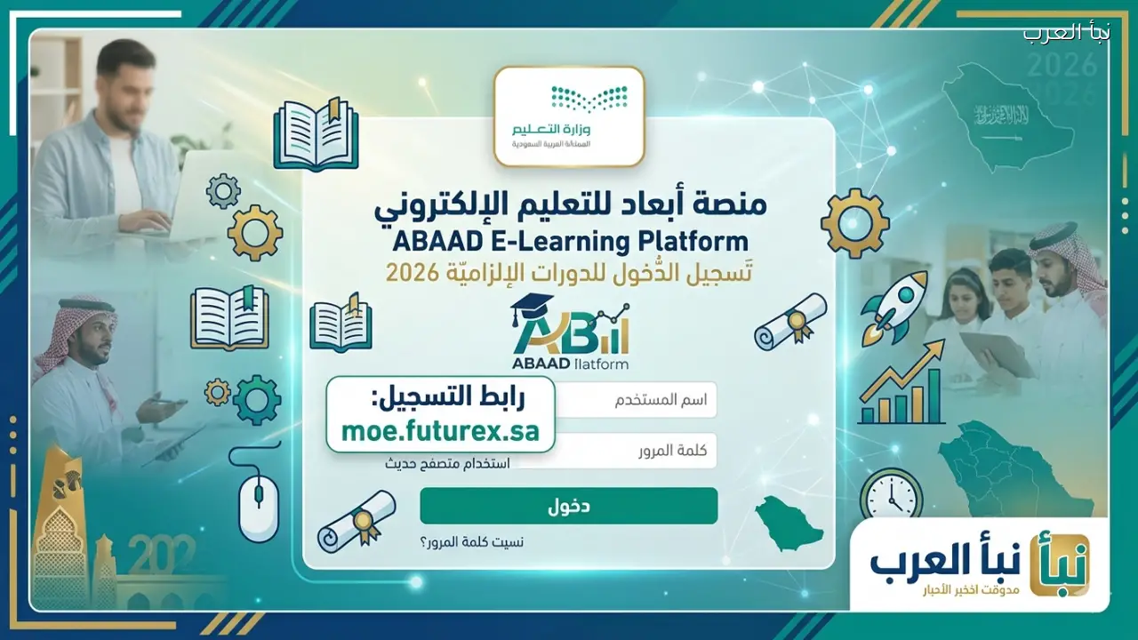 رابط منصة أبعاد moe.futurex.sa تسجيل الدخول للدورات الإلزامية 2026